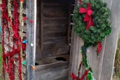 Christmas outhouse