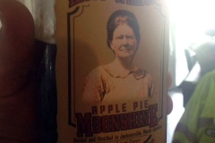 Kitty Walton's Apple Pie Shine in hand