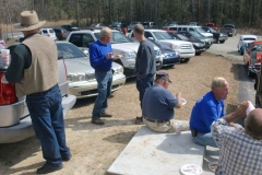 Parking lot socializing