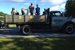 Getting ready for the Shrimp Festival parade