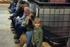 Haybales work just fine for Open House Event seating