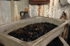 The used oak chips are then dried and repackaged as smoking chips to be sold in our store!