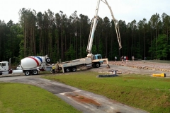 Pouring the foundation for our barrel warehouse