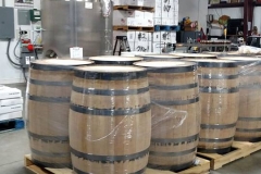 Our first shipment of barrels